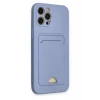 Newface Apple iPhone 12 Pro Max Kılıf Kelvin Kartvizitli Silikon - Lila