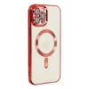 Newface Apple iPhone 12 Pro Max Kılıf Kross Magneticsafe Kapak - Kırmızı