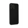 Newface Apple iPhone 12 Pro Max Kılıf Lansman Glass Kapak - Siyah