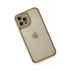Newface Apple iPhone 12 Pro Max Kılıf Liva Lens Silikon - Lila