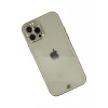 Newface Apple iPhone 12 Pro Max Kılıf Liva Taşlı Silikon - Beyaz