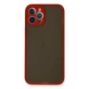 Newface Apple iPhone 12 Pro Max Kılıf Montreal Silikon Kapak - Kırmızı
