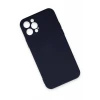 Newface Apple iPhone 12 Pro Max Kılıf Nano içi Kadife Silikon - Lacivert