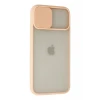 Newface Apple iPhone 12 Pro Max Kılıf Palm Buzlu Kamera Sürgülü Silikon - Pembe