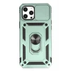 Newface Apple iPhone 12 Pro Max Kılıf Pars Lens Yüzüklü Silikon - Yeşil