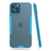 Newface Apple iPhone 12 Pro Max Kılıf Platin Silikon - Mavi