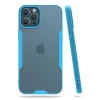 Newface Apple iPhone 12 Pro Max Kılıf Platin Silikon - Mavi