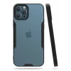 Newface Apple iPhone 12 Pro Max Kılıf Platin Silikon - Siyah