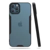 Newface Apple iPhone 12 Pro Max Kılıf Platin Silikon - Siyah
