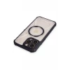 Newface Apple iPhone 12 Pro Max Kılıf Prag Magneticsafe Kapak - Siyah