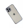 Newface Apple iPhone 12 Pro Max Kılıf Razer Lensli Silikon - Açık Mavi