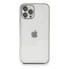 Newface Apple iPhone 12 Pro Max Kılıf Razer Lensli Silikon - Gümüş