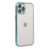 Newface Apple iPhone 12 Pro Max Kılıf Razer Lensli Silikon - Yeşil
