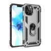 Newface Apple iPhone 12 Pro Max Kılıf Sofya Yüzüklü Silikon Kapak - Gümüş
