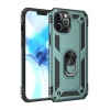 Newface Apple iPhone 12 Pro Max Kılıf Sofya Yüzüklü Silikon Kapak - Yeşil