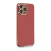Newface Apple iPhone 12 Pro Max Kılıf Volet Silikon - Kırmızı