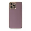 Newface Apple iPhone 12 Pro Max Kılıf Volet Silikon - Mor