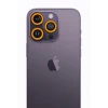 Newface Apple iPhone 12 Pro Max Neon Fosforlu Kamera Lens - Sarı