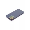 Newface Apple iPhone 12 Pro Max Renkli Kamera Lens Koruma Cam - Sarı-Turuncu