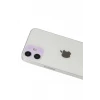 Newface Apple iPhone 12 Rainbow Kamera Lens Koruma Cam - Mor
