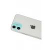 Newface Apple iPhone 12 Rainbow Kamera Lens Koruma Cam - Yeşil