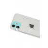 Newface Apple iPhone 12 Rainbow Kamera Lens Koruma Cam - Yeşil
