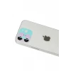 Newface Apple iPhone 12 Rainbow Kamera Lens Koruma Cam - Yeşil
