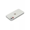 Newface Apple iPhone 12 Renkli Kamera Lens Koruma Cam - Pembe-Mavi