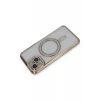 Newface Apple iPhone 13 Kılıf Joke Simli Magneticsafe Kılıf - Gold