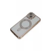 Newface Apple iPhone 13 Kılıf Joke Simli Magneticsafe Kılıf - Gold