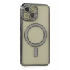 Newface Apple iPhone 13 Kılıf Joke Simli Magneticsafe Kılıf - Gri