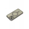 Newface Apple iPhone 13 Kılıf Joke Simli Magneticsafe Kılıf - Gri