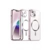 Newface Apple iPhone 13 Kılıf Kross Magneticsafe Kapak - Rose