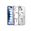 Newface Apple iPhone 13 Kılıf Kross Magneticsafe Kapak - Titan Gri