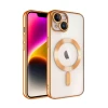 Newface Apple iPhone 13 Kılıf Kross Magneticsafe Kapak - Turuncu