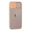 Newface Apple iPhone 13 Kılıf Palm Buzlu Kamera Sürgülü Silikon - Pembe