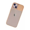 Newface Apple iPhone 13 Kılıf Palm Buzlu Kamera Sürgülü Silikon - Pembe