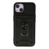 Newface Apple iPhone 13 Kılıf Pars Lens Yüzüklü Silikon - Siyah