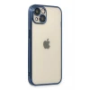 Newface Apple iPhone 13 Kılıf Razer Lensli Silikon - Lacivert