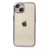 Newface Apple iPhone 13 Kılıf Razer Lensli Silikon - Mor