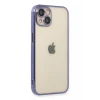Newface Apple iPhone 13 Kılıf Razer Lensli Silikon - Mor