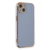 Newface Apple iPhone 13 Kılıf Volet Silikon - Mavi