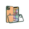 Newface Apple iPhone 13 Mini Kılıf Miami Şeffaf Silikon - Koyu Yeşil