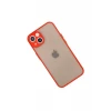 Newface Apple iPhone 13 Mini Kılıf Montreal Silikon Kapak - Kırmızı