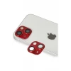 Newface Apple iPhone 13 Pers Alüminyum Kamera Lens - Kırmızı
