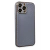 Newface Apple iPhone 13 Pro Kılıf Coco Karbon Silikon - Gri