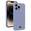Newface Apple iPhone 13 Pro Kılıf Kelvin Kartvizitli Silikon - Lila