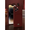 Newface Apple iPhone 13 Pro Kılıf Kelvin Kartvizitli Silikon - Lila