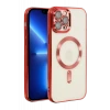 Newface Apple iPhone 13 Pro Kılıf Kross Magneticsafe Kapak - Kırmızı