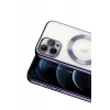 Newface Apple iPhone 13 Pro Kılıf Kross Magneticsafe Kapak - Mor